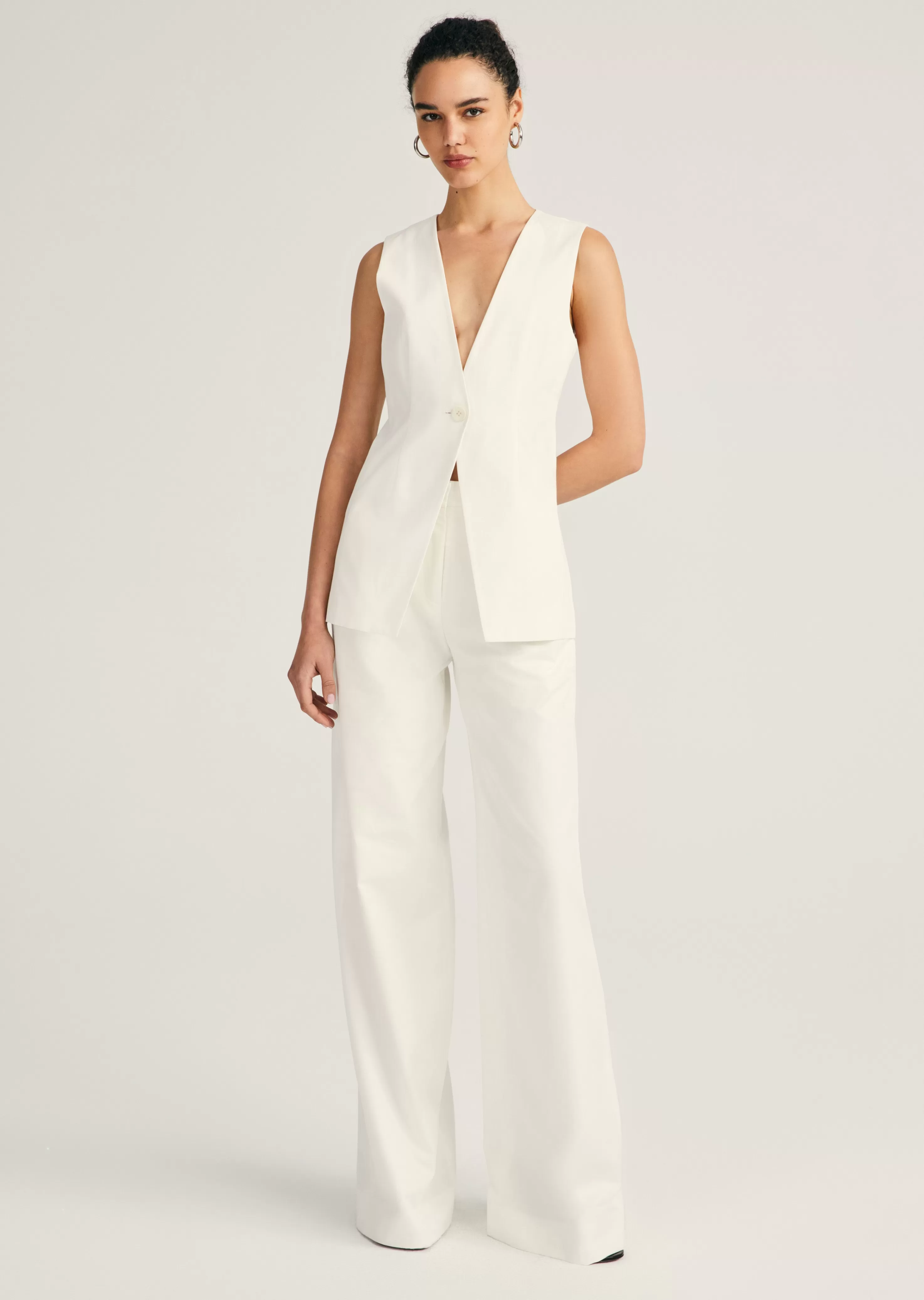 Derek Lam Francesca Vest Blancdeblanc Fashion