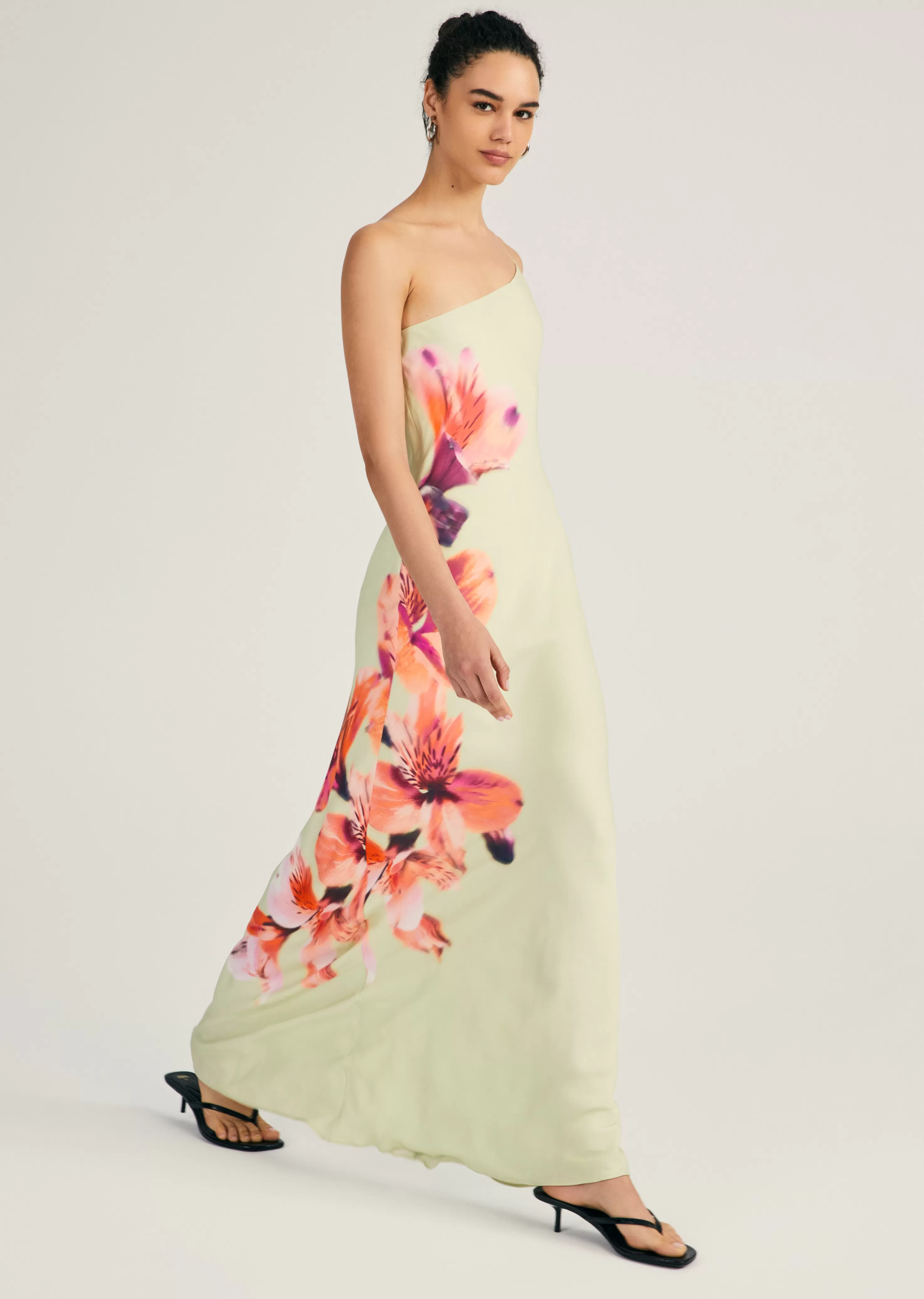 Derek Lam Milou One Shoulder Gown Jadeitemulti Sale