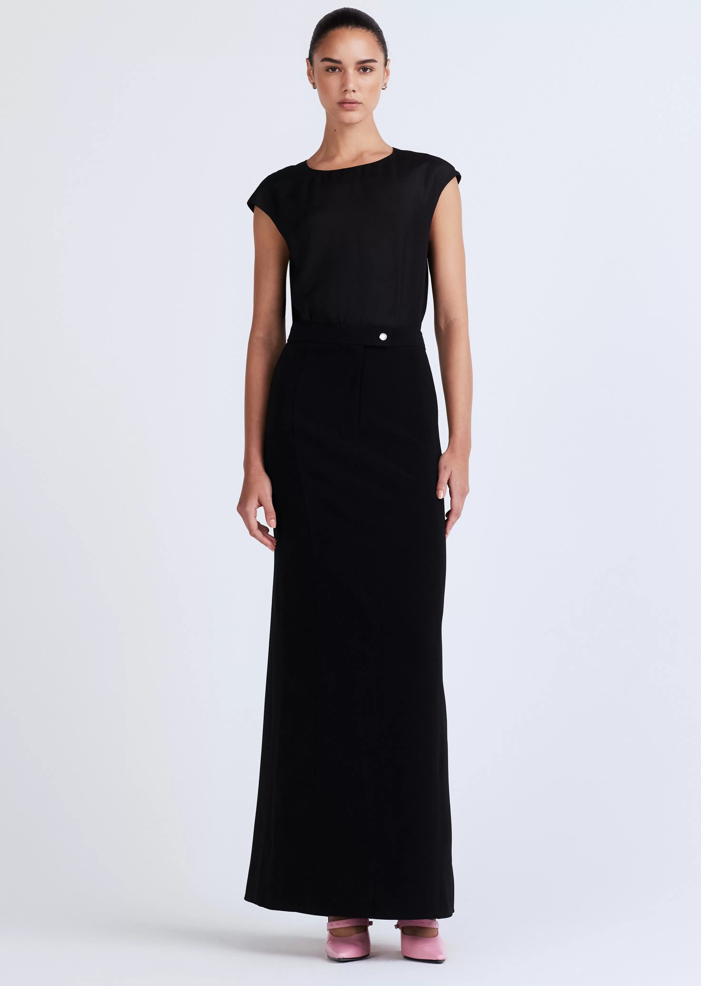 Derek Lam Raye Maxi Skirt Black Best