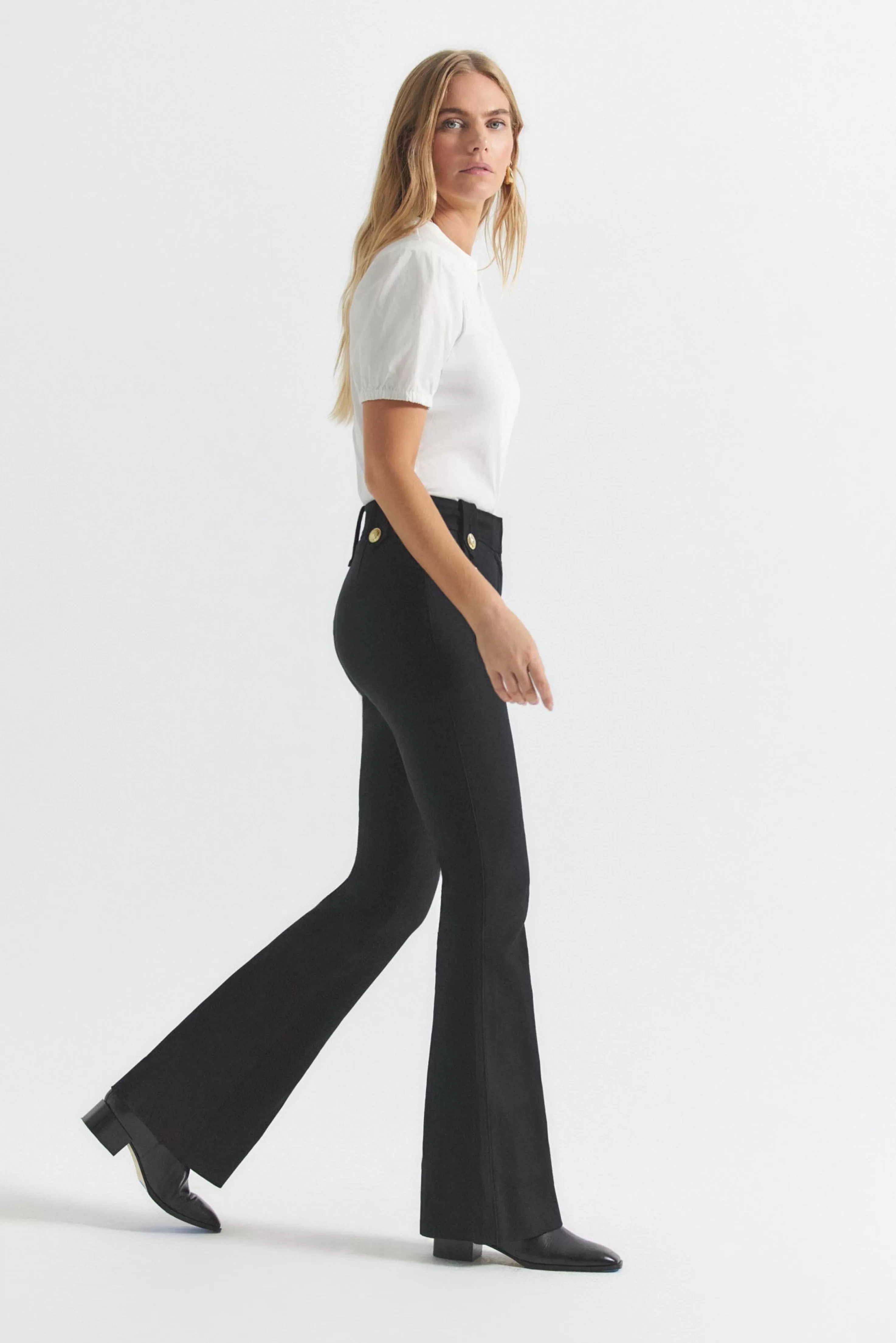 Derek Lam Robertson Flare Trousers Black Store