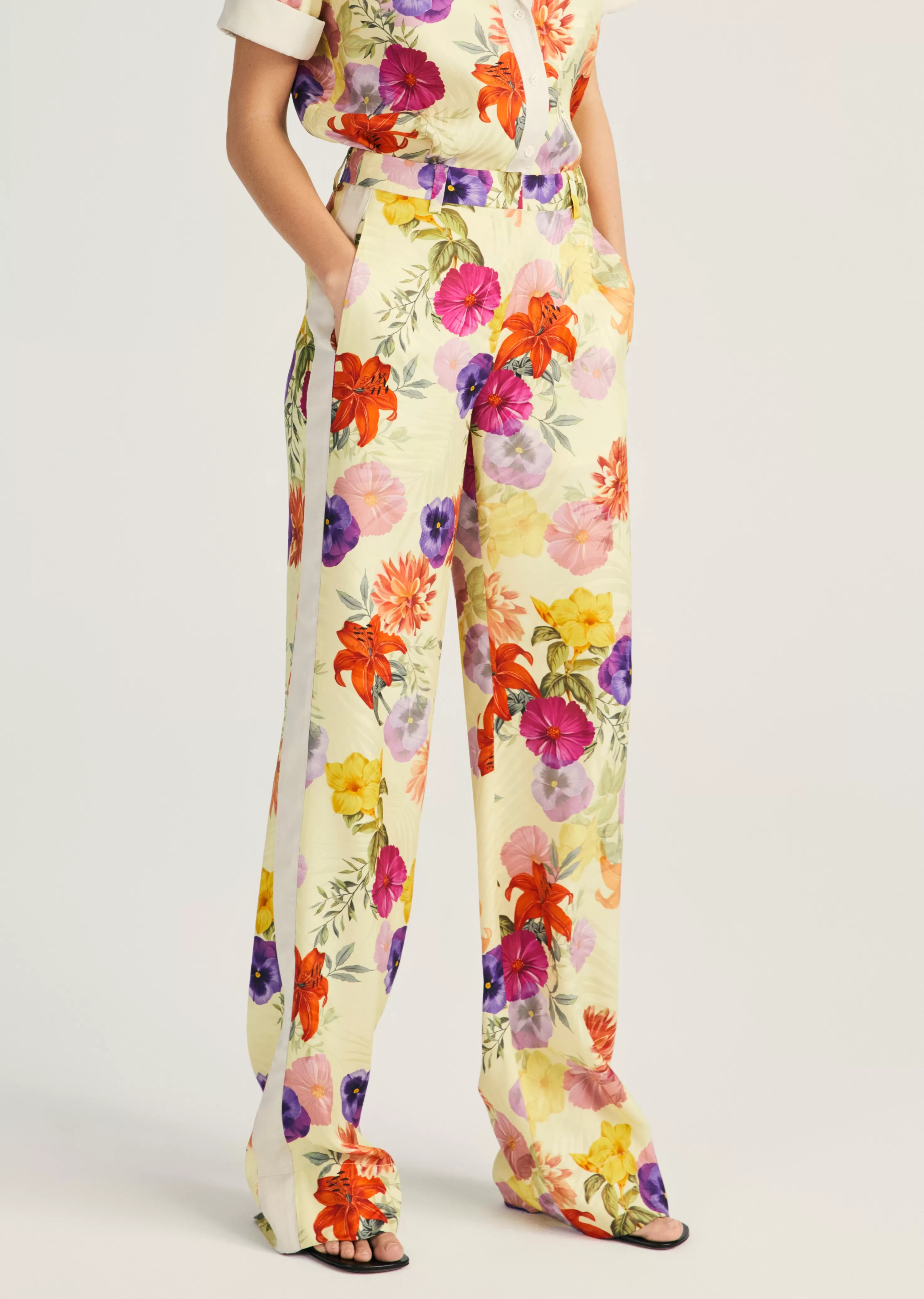 Derek Lam Silas Straight Leg Trouser Sorbetmulti Best