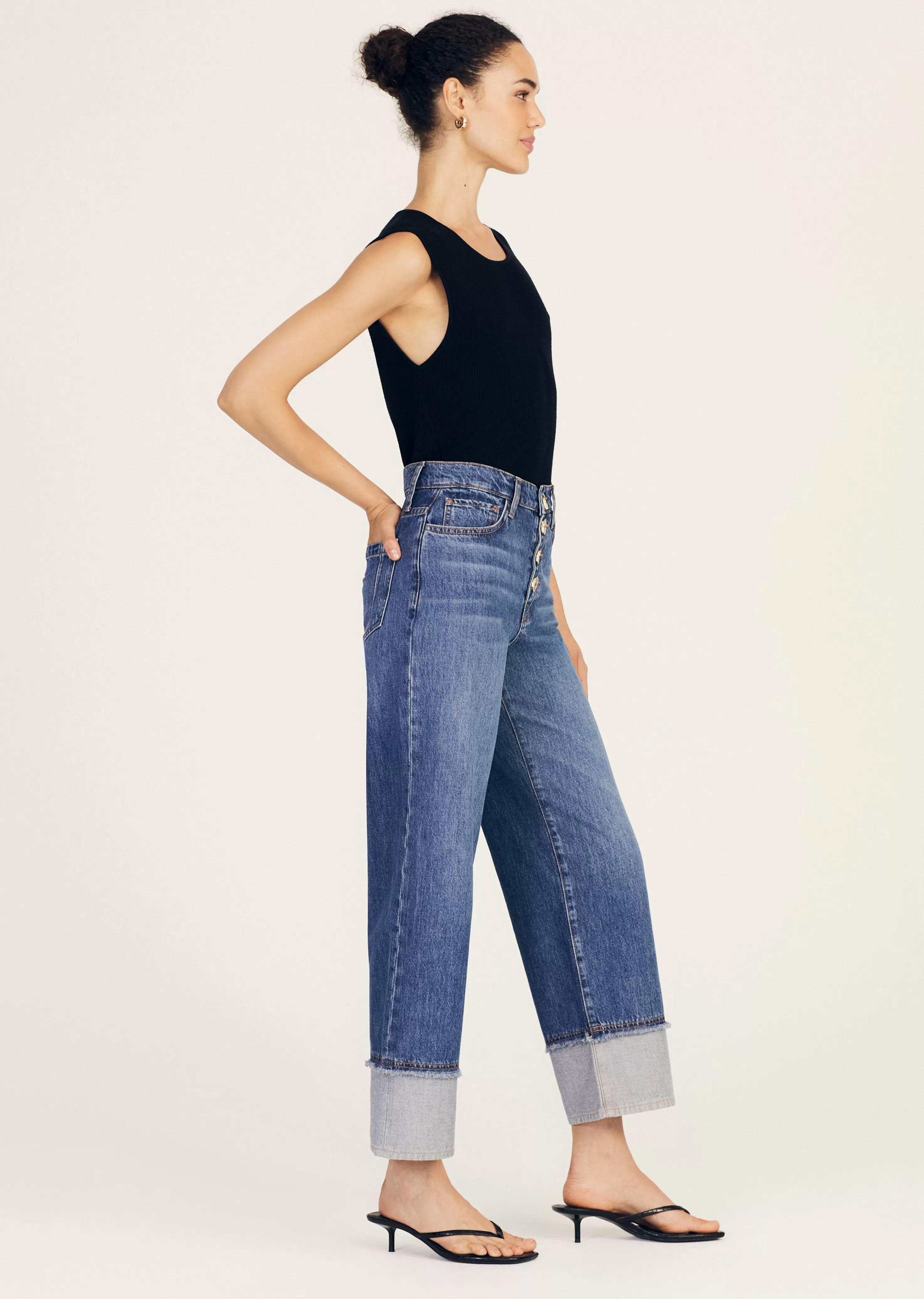 Derek Lam Simona Cuffed Straight Leg Soho Flash Sale