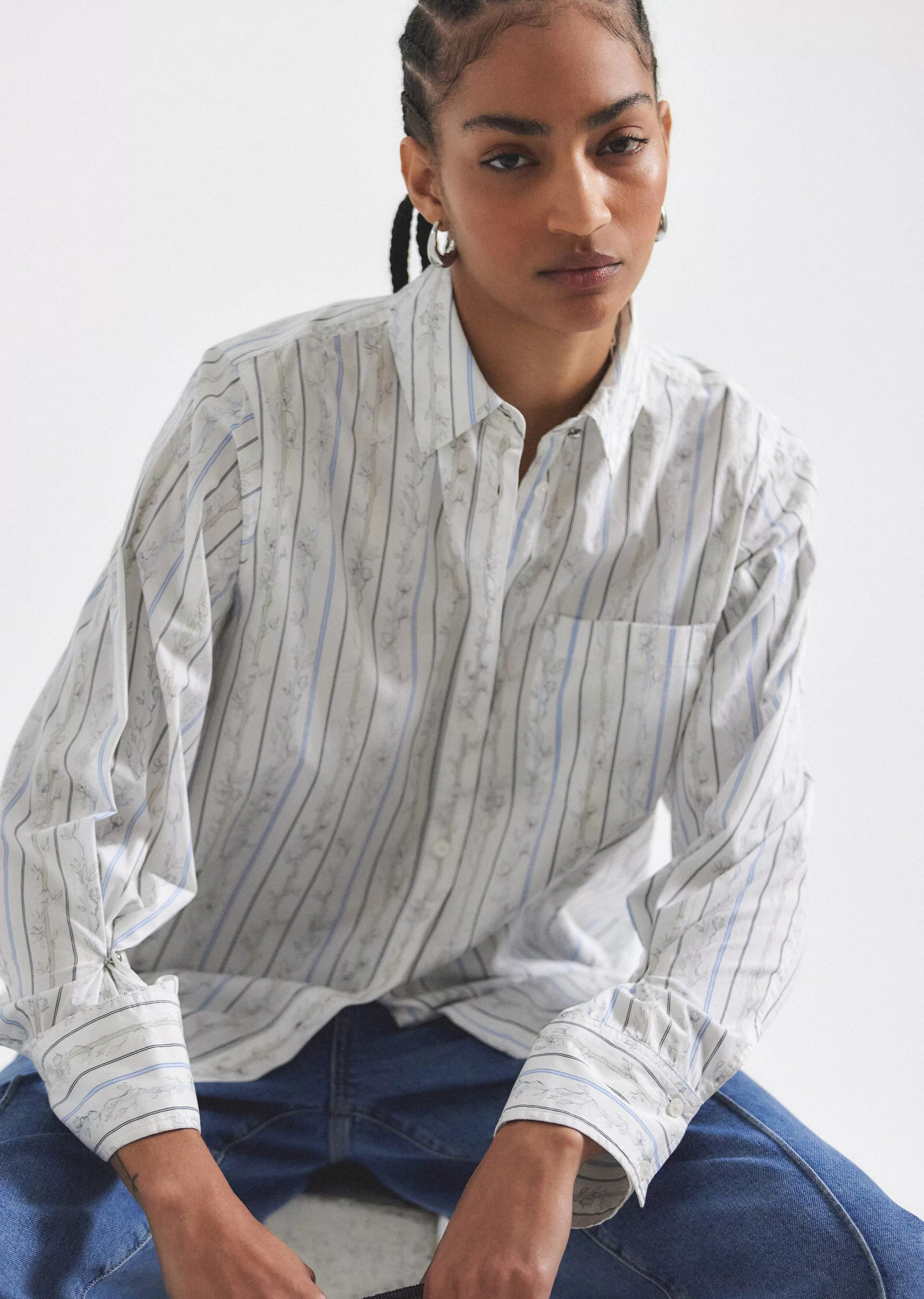 Derek Lam Wesley Shirt Whitemulti Discount