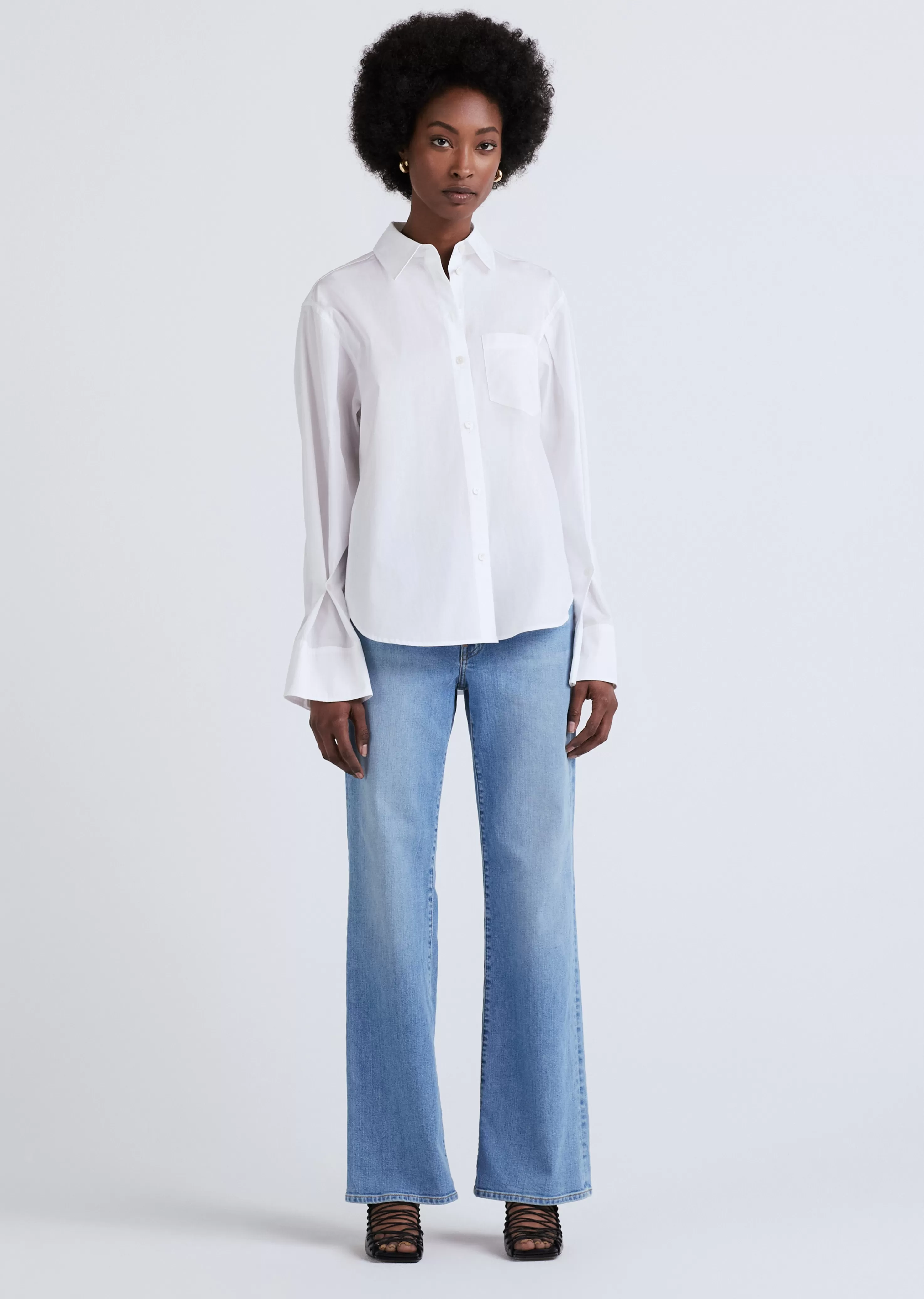 Derek Lam Wesley Shirt Opticwhite Cheap