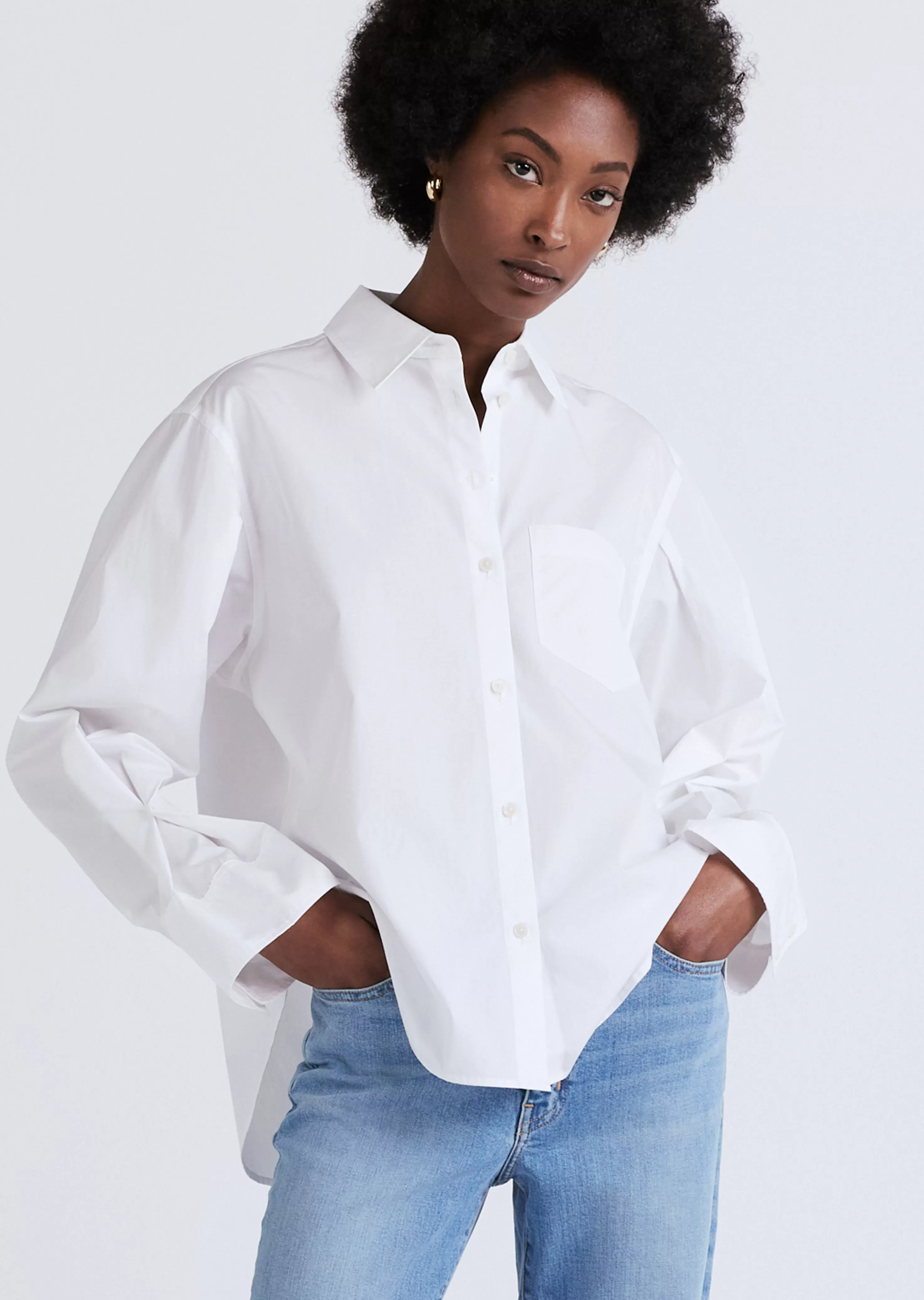Derek Lam Wesley Shirt Opticwhite Cheap